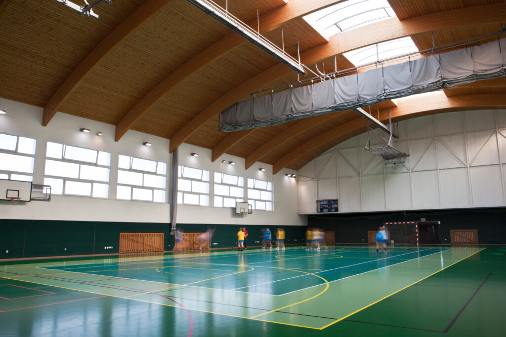 interior picture of multi-use gym.