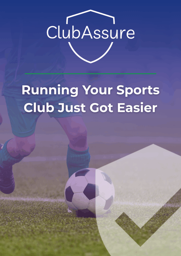 sports club brochure front page
